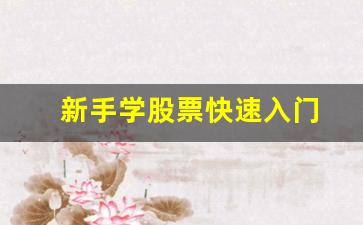 新手学股票快速入门(新手学股票从哪里开始)_https://www.hangfeite.com_科创板_第1张
