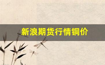 新浪期货行情铜价(新浪铜价格今日价格)_https://www.ljyuan-tech.com_创业板_第1张