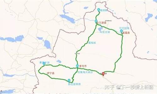 新疆自驾路线图手绘_新疆自驾路线图手绘图