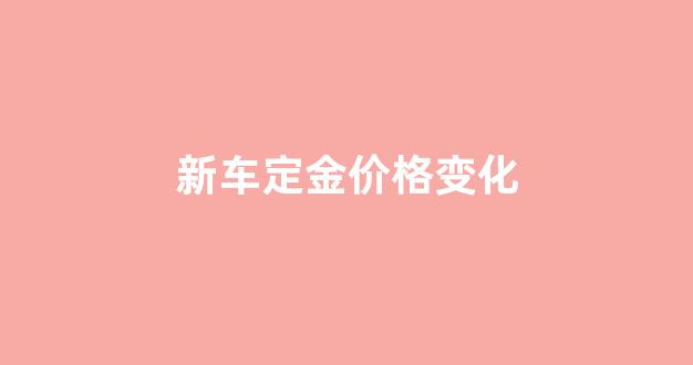 新车定金是什么意思_新车定金价格变化