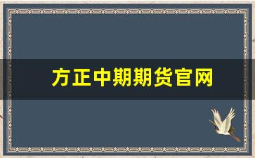 方正中期期货官网(方正中期期货官网下载)_https://www.luoxuangg888.com_上交所_第1张
