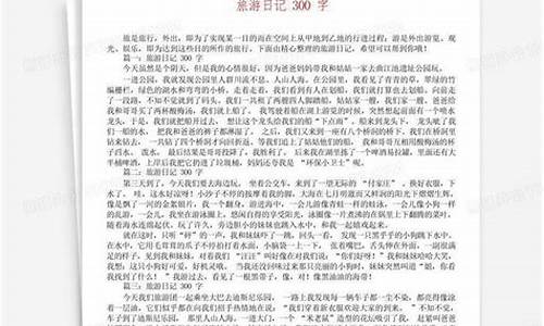 旅游攻略300字以上_旅游攻略300字以上作文