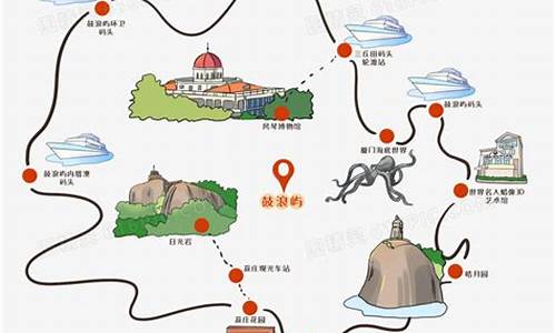 旅游路线图手绘简笔画_洛阳旅游路线图手绘简笔画