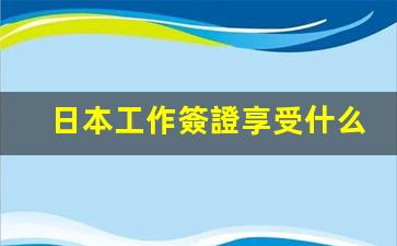 日本工作簽證享受什么待遇(日本工作簽證辦理要多久)