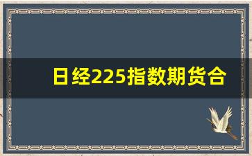 日经225指数期货合约(日经225指数期货合约杠杆率)_https://www.haiwangdasha.com_上期能源_第1张