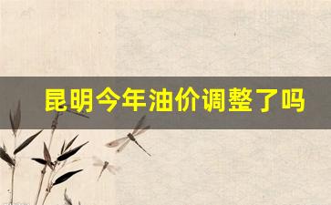 昆明今年油价调整了吗最新消息-昆明今年油价调整了吗