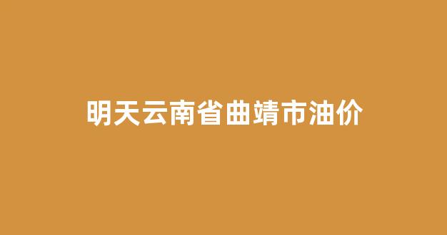 曲靖今日汽油价格_明天云南省曲靖市油价