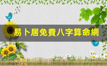 易卜居免費八字算命網(易卜居免費八字算命網易卜居八字排盤)