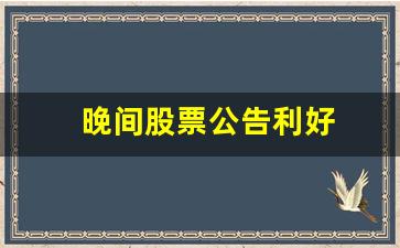 晚间股票公告利好(股市最晚几点发公告)_https://www.wanyuyiyao.com_北交所_第1张