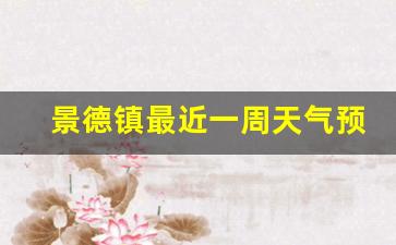景德镇最近几天天气预报_景德镇最近一周天气预报15天情况如何