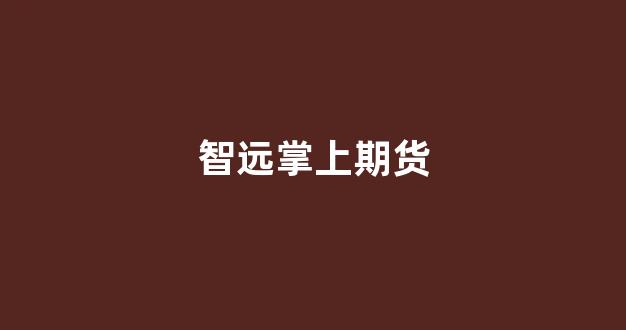 智远掌上期货(智远炒股软件)_https://www.taocizhiliang.com_设计报价_第1张