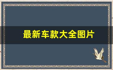 最新车款大全图片(最新车款大全图片小型)_https://www.wanyuyiyao.com_创业板_第1张
