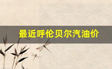呼伦贝尔今日油价92汽油-最近呼伦贝尔汽油价