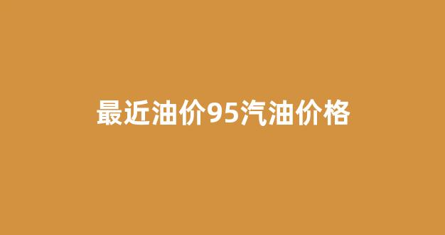 最近油价95汽油价格_目前油价95号汽油价格