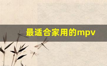 最适合家用的mpv(最适合家用的旅行版车)_https://www.eamstsz.com_上交所_第1张