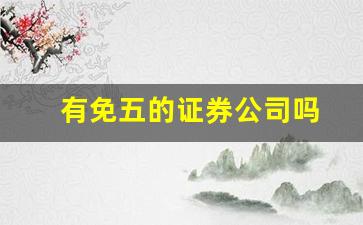 有免五的证券公司吗(免5的证券公司好还是不免5的好)_https://www.qldgs.com_国际期货_第1张