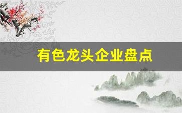 有色龙头企业盘点(有色行业龙头股)_https://www.erdeww.com_期货资讯_第1张