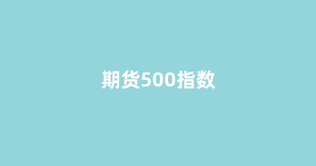 期货500指数(s&p500指数期货采用什么进行结算)_https://www.nalian8.com_上交所_第1张