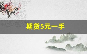 期货5元一手(期货一手50万)_https://www.jnskb.com_设计报价_第1张