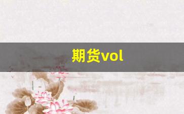 期货vol(期货vol指标详解图解)_https://www.qldgs.com_内盘期货_第1张