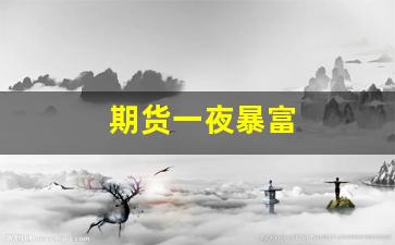期货一夜暴富(期货暴富的故事)_https://www.fzdzcxj.com_北交所_第1张