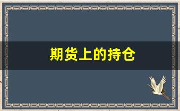 期货上的持仓(期货上的持仓费是什么)_https://www.jnskb.com_装修公司_第1张