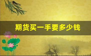 期货买一手要多少钱(期货最低多少钱可以玩)_https://www.huakunhengjia.com_股票资讯_第1张