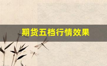期货五档行情效果(免费大连期货五档行情)_https://www.wanyuyiyao.com_创业板_第1张