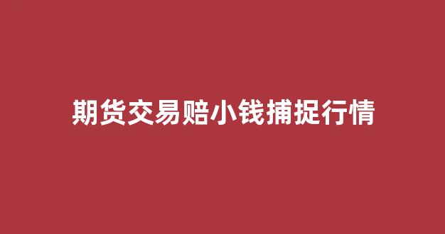 期货交易赔小钱捕捉行情(期货赔钱视频)_https://www.hhem8.com_上交所_第1张