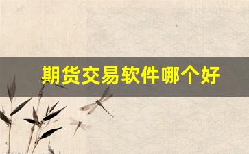 期货交易软件哪个好(期货交易软件哪个好用)_https://www.gen-fastener.com_郑商所_第1张