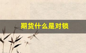 期货什么是对锁(期货什么是锁单)_https://www.huakunhengjia.com_股票资讯_第1张