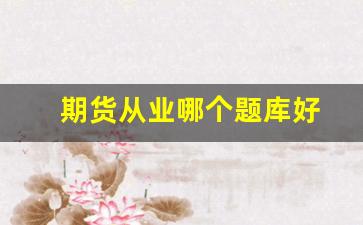 期货从业哪个题库好(期货从业资格题库哪个好)_https://www.wguangz.com_郑商所_第1张