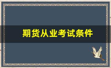 期货从业考试条件(期货从业资格证考试报名官网)_https://www.fzdzcxj.com_深交所_第1张