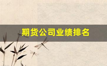 期货公司业绩排名(期货公司手续费排名)_https://www.xzdzcjn.com_科创板_第1张