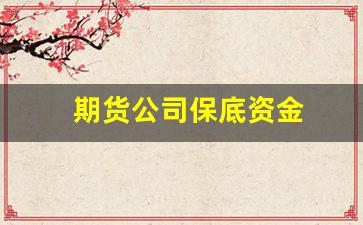 期货公司保底资金(期货的保底金什么时候可以取出来)_https://www.xzdzcjx.com_上交所_第1张