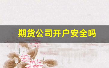 期货公司开户安全吗(期货公司开户安全吗)_https://www.xzdzcjn.com_上交所_第1张