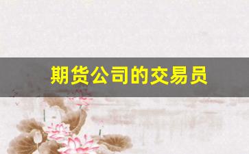 期货公司的交易员(期货公司的交易员工资待遇)_https://www.xzdzcjx.com_科创板_第1张
