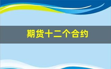 期货十二个合约(期货合约1-12是什么意思)_https://www.heiljjianzu.com_创业板_第1张