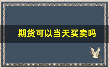 期货可以当天买卖吗(期货可以当天买卖吗)_https://www.jnskb.com_装修公司_第1张
