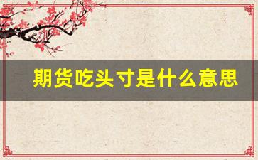 期货吃头寸是什么意思(什么是期货头寸 举个例子)_https://www.eamstsz.com_上交所_第1张