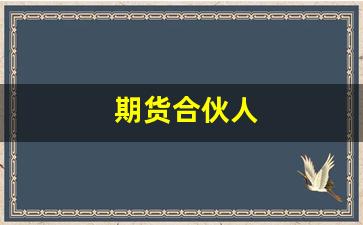 期货合伙人(期货合作伙伴)_https://www.xzdzcjn.com_上交所_第1张