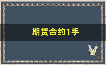 期货合约1手(期货合约手续费查询)_https://www.gfdzclz.com_北交所_第1张