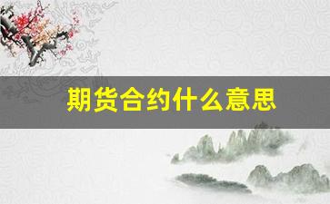 期货合约什么意思(期货 期货合约)_https://www.xzdzcjn.com_科创板_第1张