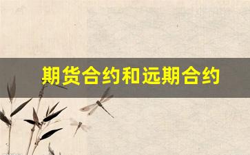 期货合约和远期合约