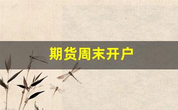 期货周末开户(期货周末开户可以吗)_https://www.xzdzcjx.com_北交所_第1张
