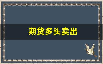 期货多头卖出(期货多头是什么意思)_https://www.hangfeite.com_创业板_第1张