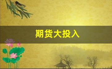 期货大投入(最多能输多少)_https://www.xzdzcjn.com_创业板_第1张