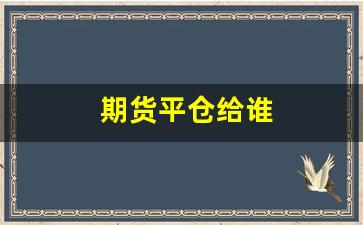 期货平仓给谁(期货平仓是不是全亏了)_https://www.xzdzcjn.com_上交所_第1张