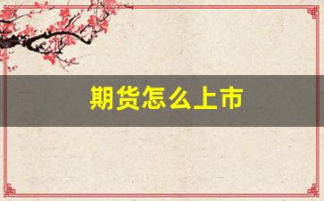 期货怎么上市(期货市场怎么操作)_https://www.eamstsz.com_北交所_第1张