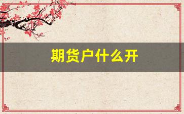 期货户什么开(期货开什么户好一些)_https://www.fzdzcxj.com_北交所_第1张